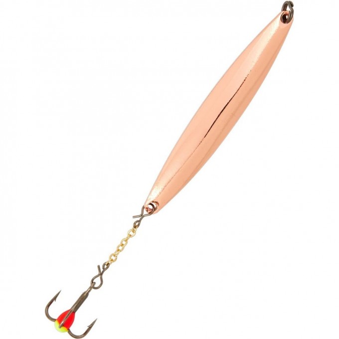 Блесна вертикальная зимняя LUCKY JOHN NAIL BLADE с цепочкой и тройником 65Mm C Блистер LJNB65-C