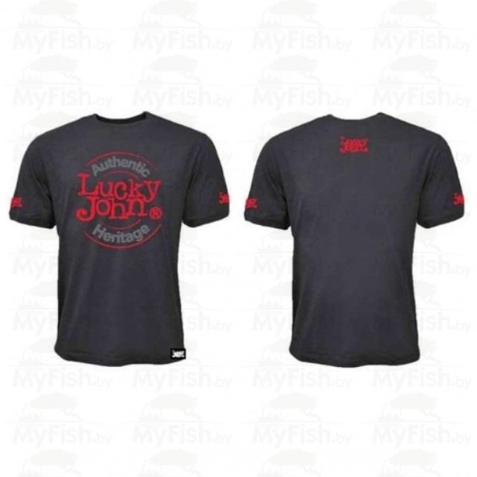Футболка LUCKY JOHN Серая 04 Р.xl AM-156-04XL