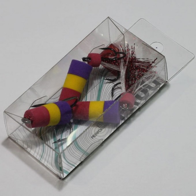 Приманка джиговая LUCKY JOHN FROG красный/желтый/фиолетовый в блистере FB3003713