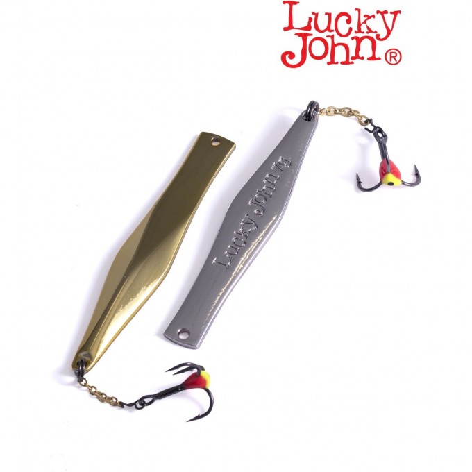 Блесна вертикальная зимняя LUCKY JOHN KALOMIES с цепочкой и тройником 60мм GS LJK60-GS