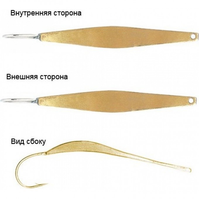 Блесна вертикальная зимняя LUCKY JOHN MODEL M 265 с впаянным одинарным крючком kamasan G 7265-G