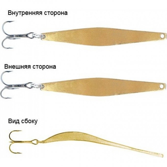 Блесна вертикальная зимняя LUCKY JOHN MODEL O 365 с тройником kamasan G 7365-G