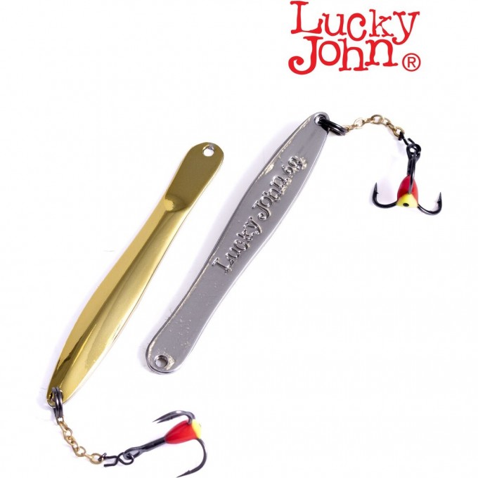 Блесна вертикальная зимняя LUCKY JOHN WALLE с цепочкой и тройником 60мм GS LJW60-GS
