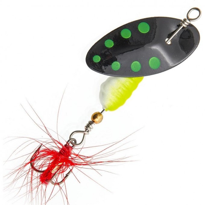 Блесна вращающаяся LUCKY JOHN EXCENTRIC IN-LINE №1, 2,5 г, цвет 001 В Блистере LJEX01-001