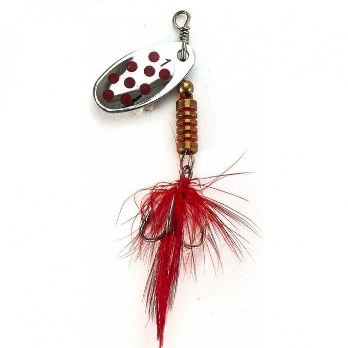 Блесна вращающаяся LUCKY JOHN SPIN-X ROUND №1, 3,5 г, цвет Sr LJSR01-SR