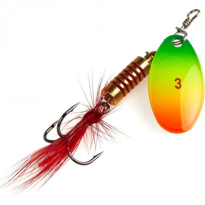 Блесна вращающаяся LUCKY JOHN SPIN-X ROUND №3, 8 г, цвет Ft LJSR03-FT