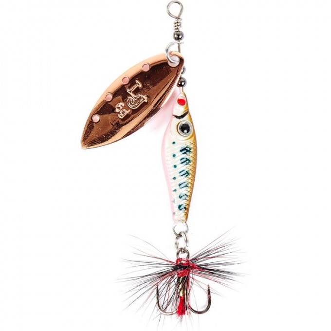 Блесна вращающаяся LUCKY JOHN TRIAN BLADE LONG 9 г, цвет 006 LJTBL9-006