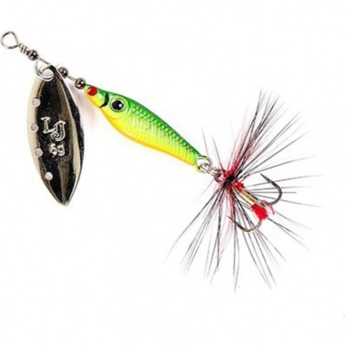 Блесна вращающаяся LUCKY JOHN TRIAN BLADE LONG 9 г, цвет 008 LJTBL9-008