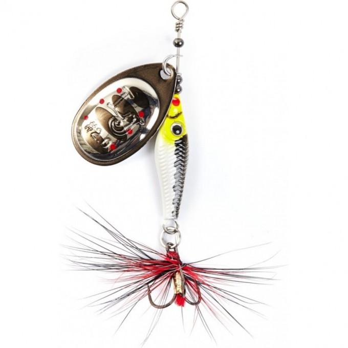 Блесна вращающаяся LUCKY JOHN TRIAN BLADE ROUND 6 г, цвет 004 LJTBR6-004