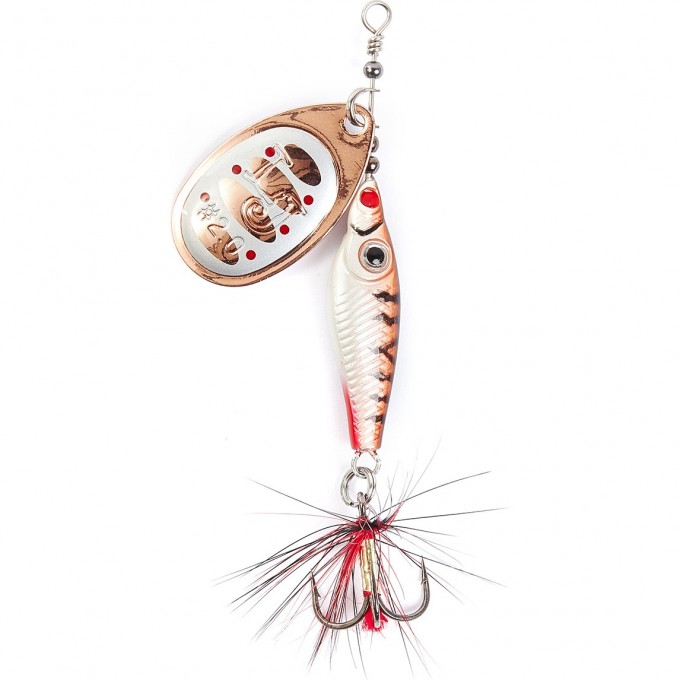 Блесна вращающаяся LUCKY JOHN TRIAN BLADE ROUND 9 г, цвет 007 LJTBR9-007