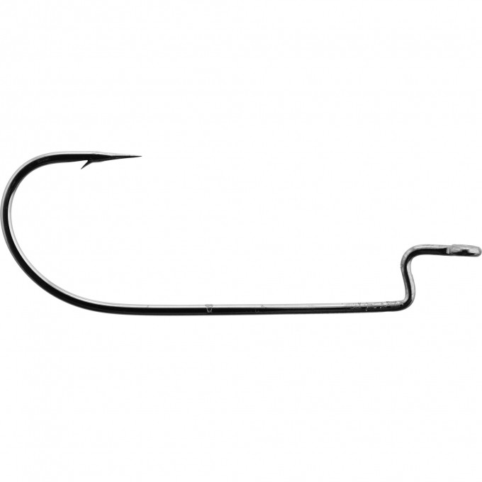 Крючки офсетные LUCKY JOHN LJHP340 B (черный) №1, 8шт LJH340-001