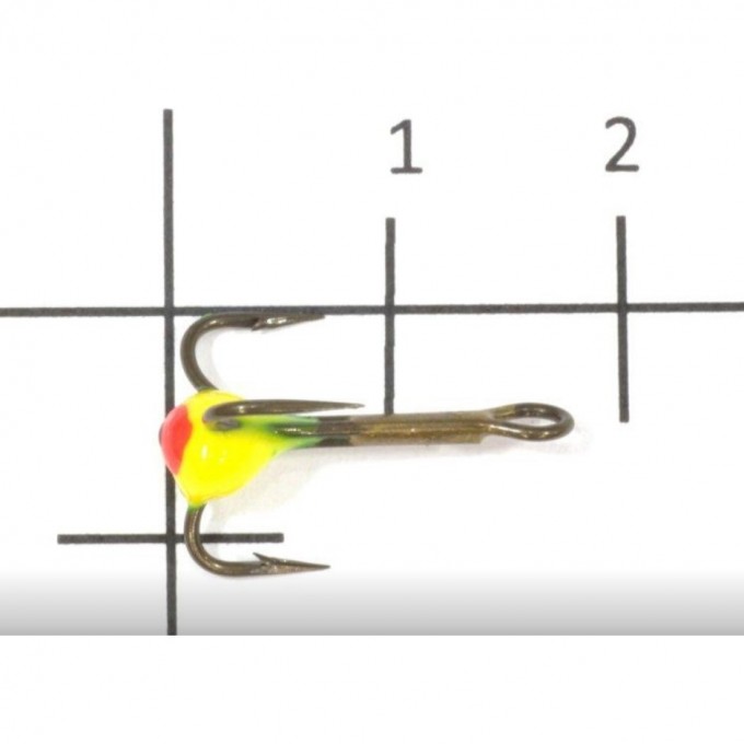 Крючок-тройник для приманок LUCKY JOHN с каплей, №8, цвет fr LJ99080-02