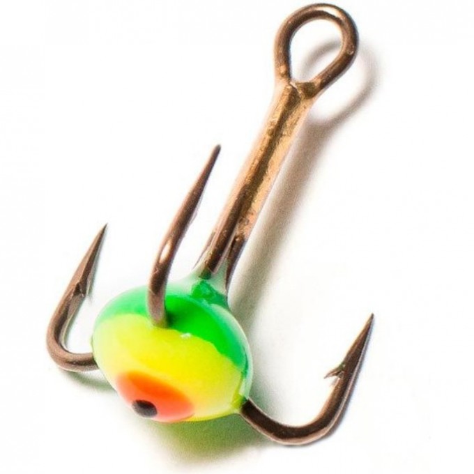 Крючок-тройник для приманок LUCKY JOHN с каплей, №8, цвет gry LJ99080-03