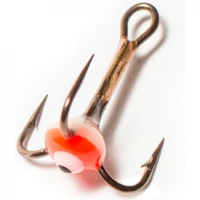 Крючок-тройник для приманок LUCKY JOHN с каплей цветной, №10, цвет fr LJ99100-02