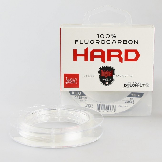 Леска монофильная LUCKY JOHN FLUOROCARBON HARD 30 м – 0,165 мм LJ4051-016