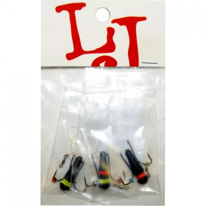 Мормышка свинцовая LUCKY JOHN БАЛДА НЕОН MIX3 7г 3шт 853910-MIX3