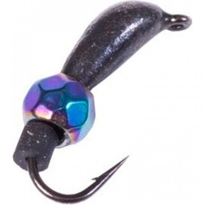 Мормышка вольфрамовая LUCKY JOHN БАНАН спортивный с петелькой и диско шаром хамелеон 025/H LJ36060-06