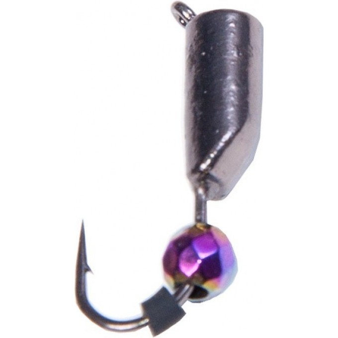 Мормышка вольфрамовая LUCKY JOHN СТОЛБИК с петелькой и диско шаром хамелеон 60мм, 020/15 LJ35060-15