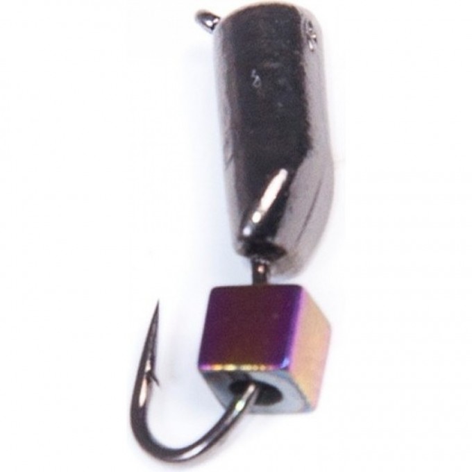 Мормышка вольфрамовая LUCKY JOHN СТОЛБИК с петелькой и кубриком хамелеон 85мм, 035/13 LJ35085-13