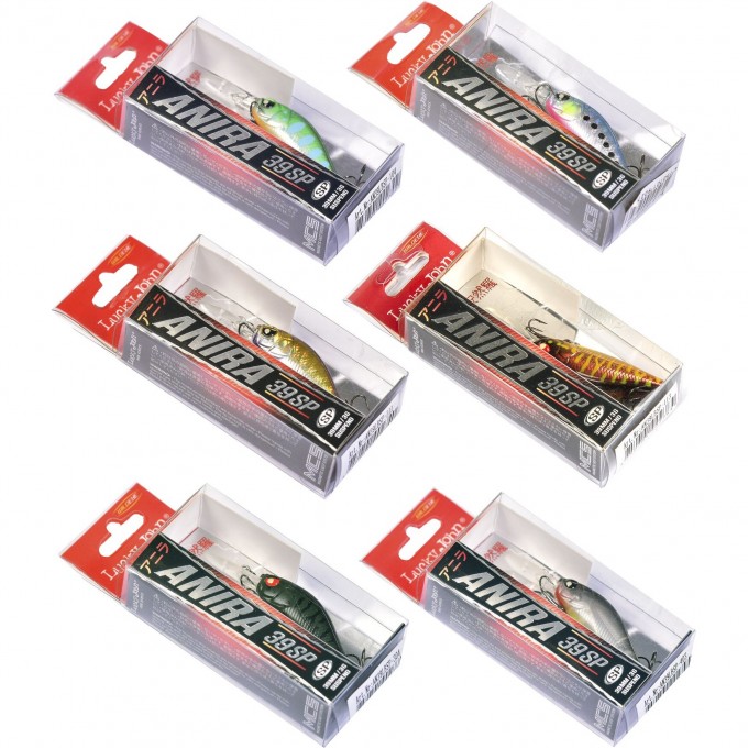 Набор воблеров LUCKY JOHN PRO SERIES ANIRA LBSP 03.90/018SET 6шт. LJVP-018SET