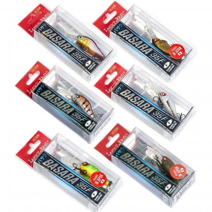 Набор воблеров LUCKY JOHN PRO SERIES BASARA LBF 03.50/016SET 6шт. LJVP-016SET