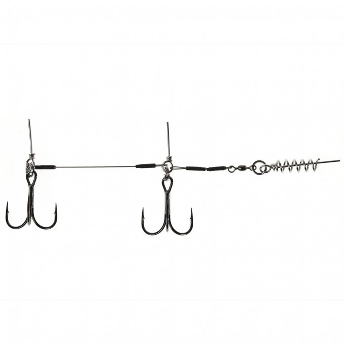 Оснастка стальная Крючки STINGER SSW 1х7 3,5+8,0cm, оснащ. тройником №02/0 1шт. LJP7401-XL