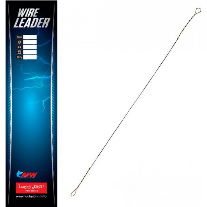 Поводки "Струна" LUCKY JOHN диаметр 0.16Мм/26Кг/20См 8Шт. LJP6626-020