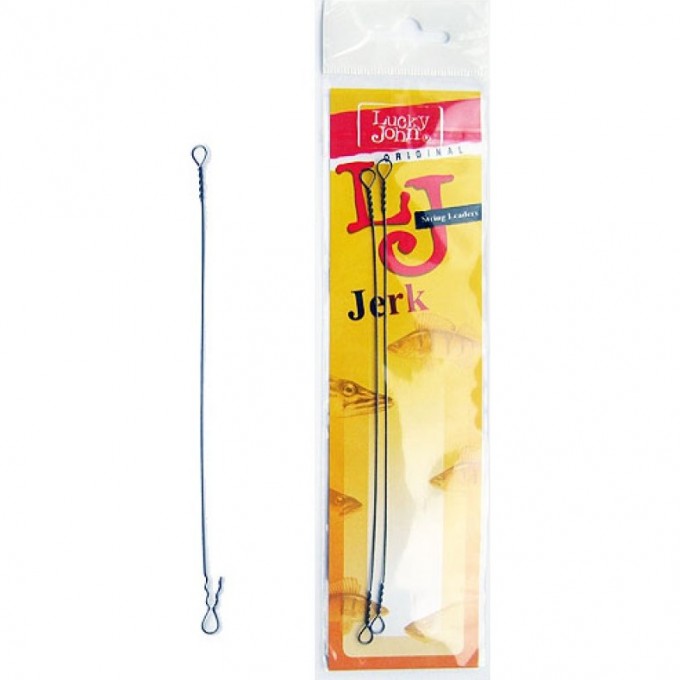 Поводки "Струна" LUCKY JOHN STRING JIG 24Кг 18См 5Шт. 7217-180