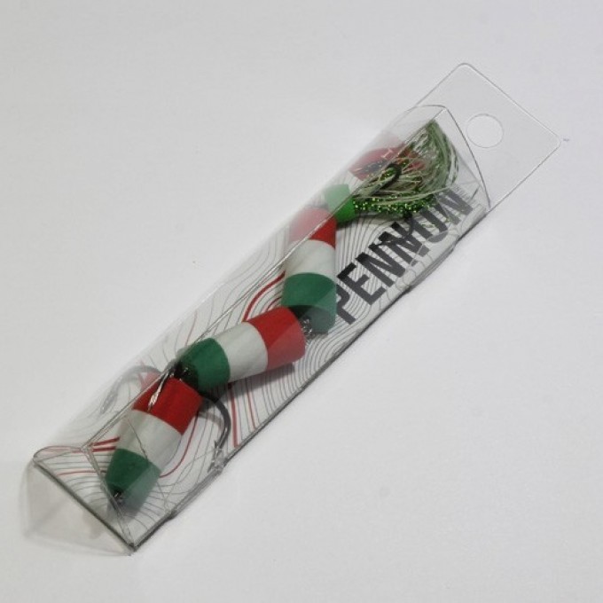 Приманка джиговая LUCKY JOHN PENNON 13 см, цвет Зел./бел./крас. в блистере FB3002326