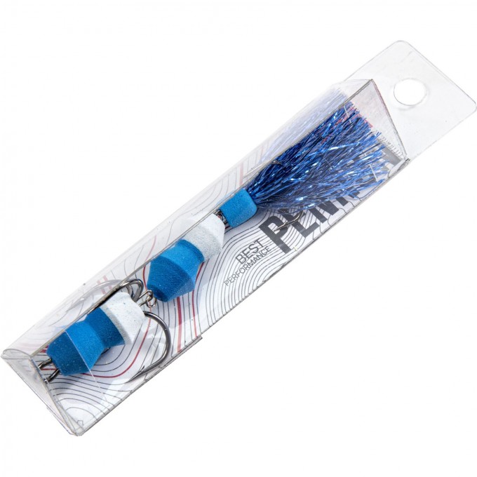 Приманка джиговая LUCKY JOHN PENNON TIPSYWORM синий/белый в блистере FB3008486