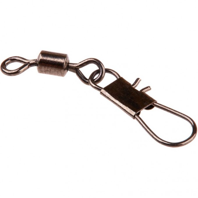 Вертлюги с застежкой LUCKY JOHN PRO SERIES BARREL AND INTERLOCK BLACK 014 10Шт. LJP5103-014