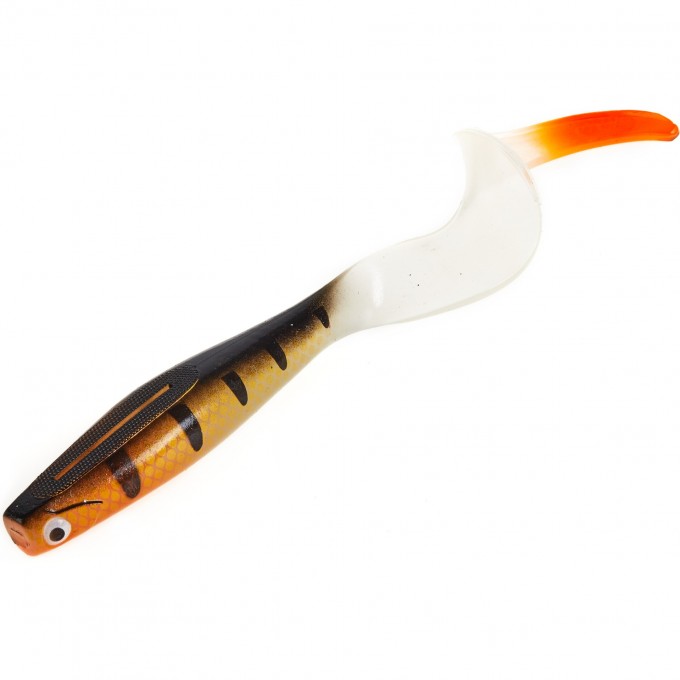 Виброхвост LUCKY JOHN 3D SERIES KUBIRA FIRE TAIL 7" (17,5 см), цвет PG36 1шт. 140436-PG36