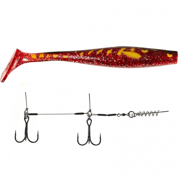Виброхвосты LUCKY JOHN 3D BBS Series GIANT KUBIRA SWIM SHAD 10,3in (26,00)/PG25 1шт.+Stinger XL 140434SET-PG25