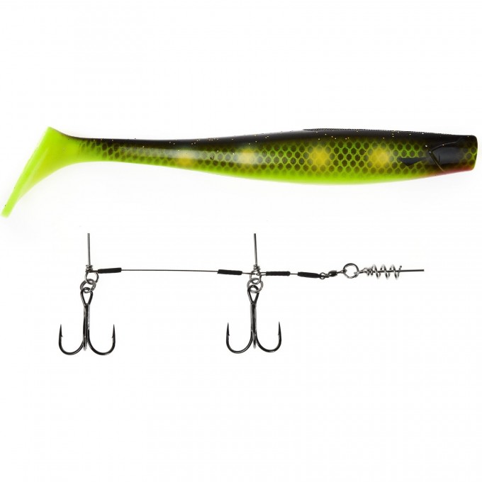 Виброхвосты LUCKY JOHN 3D BBS SERIES KUBIRA SWIM SHAD 9,0in (22,86)/PG18 1шт.+STINGER L 140433SET-PG21