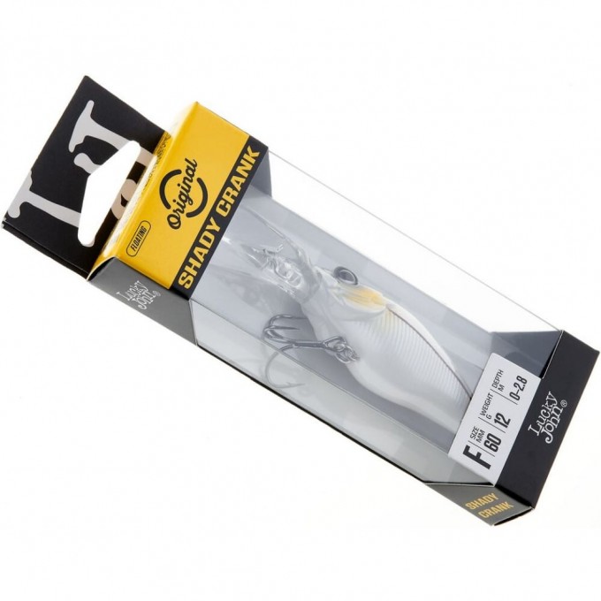 Воблер плавающий LUCKY JOHN ORIGINAL SHADY CRANK 6 см, цвет a001 LJO1206F-A001