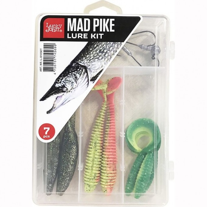 Набор силиконовых приманок LUCKY JOHN MAD PIKE SET LJ010SET