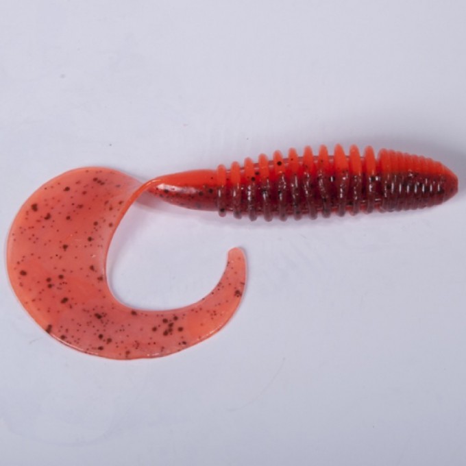 Твистеры съедобные искусственные LUCKY JOHN PRO SERIES CRUSHER GRUB 3.9 in (99 мм), цвет t48, 5 шт 140157-T48